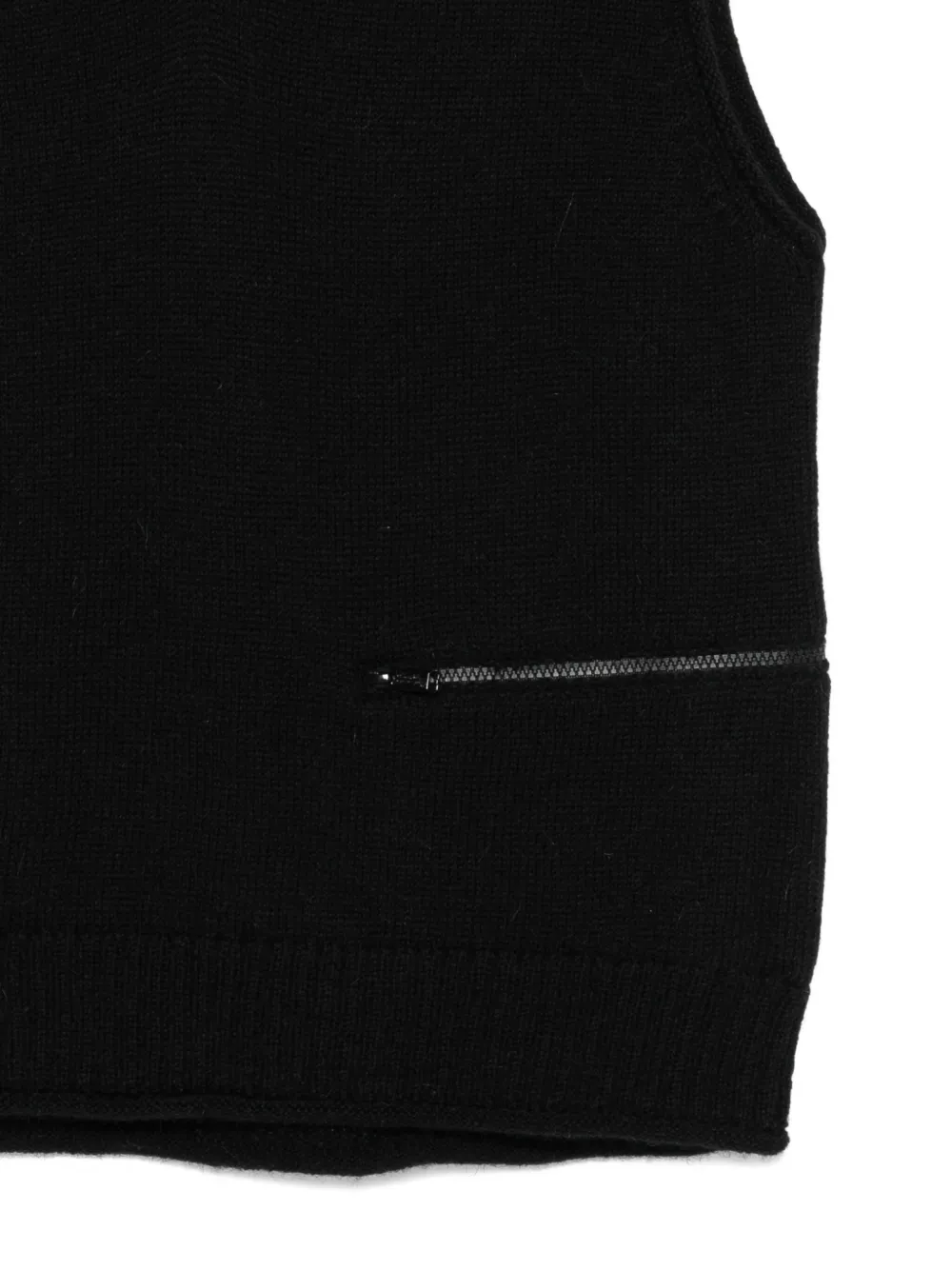 Undercover Cashmere Sleeveless Sweater In Black