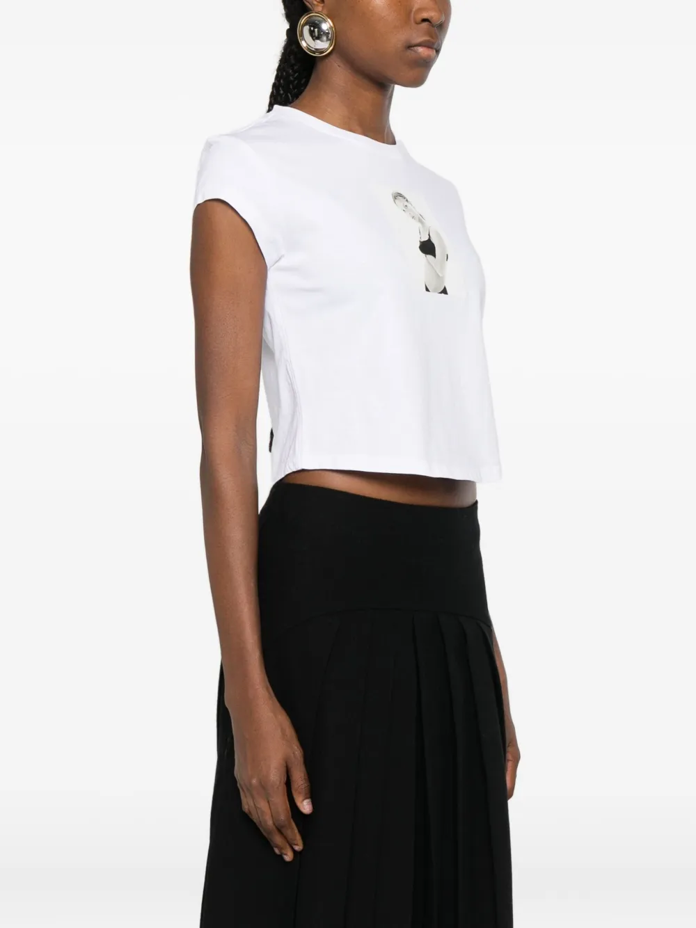 Calvin Klein T-shirt met grafische print AA Brillant white