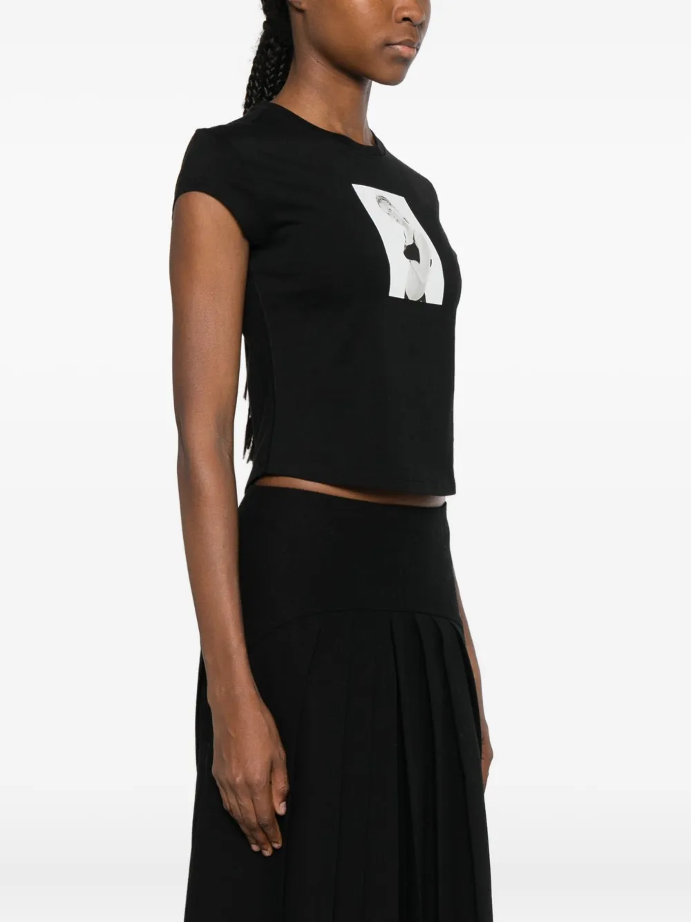 Calvin Klein T-shirt met grafische print Zwart