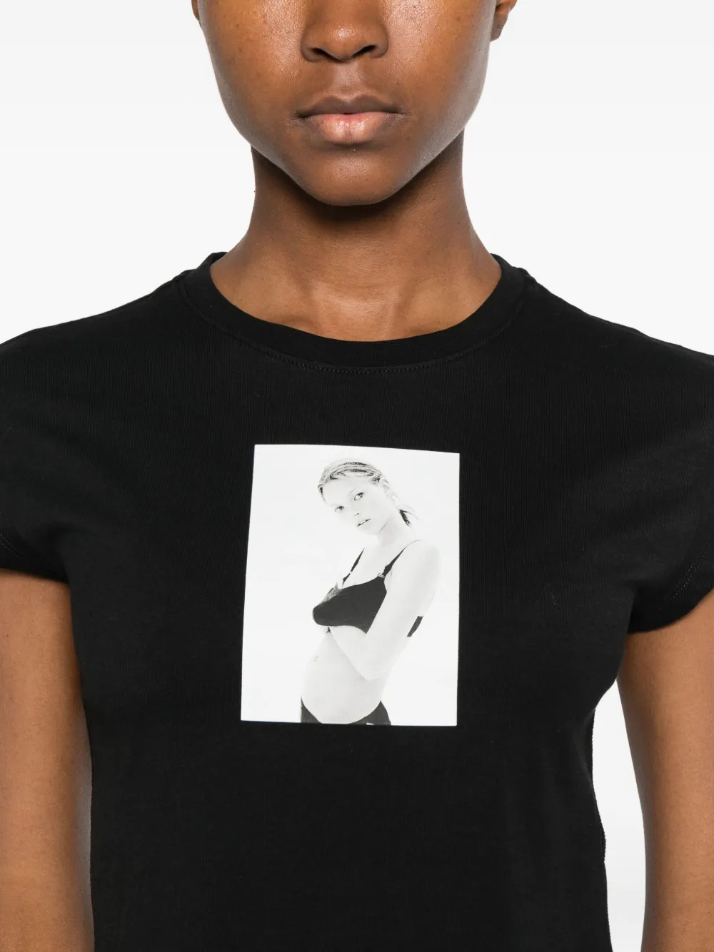 Calvin Klein T-shirt met grafische print Zwart
