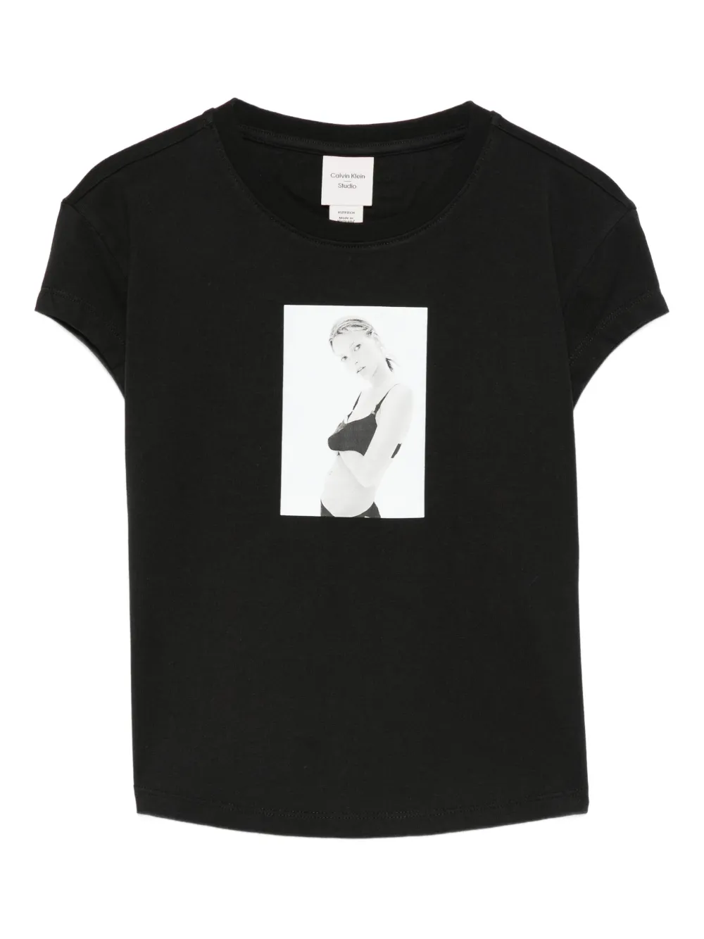 Calvin Klein playera con estampado gráfico | negro | Image 1