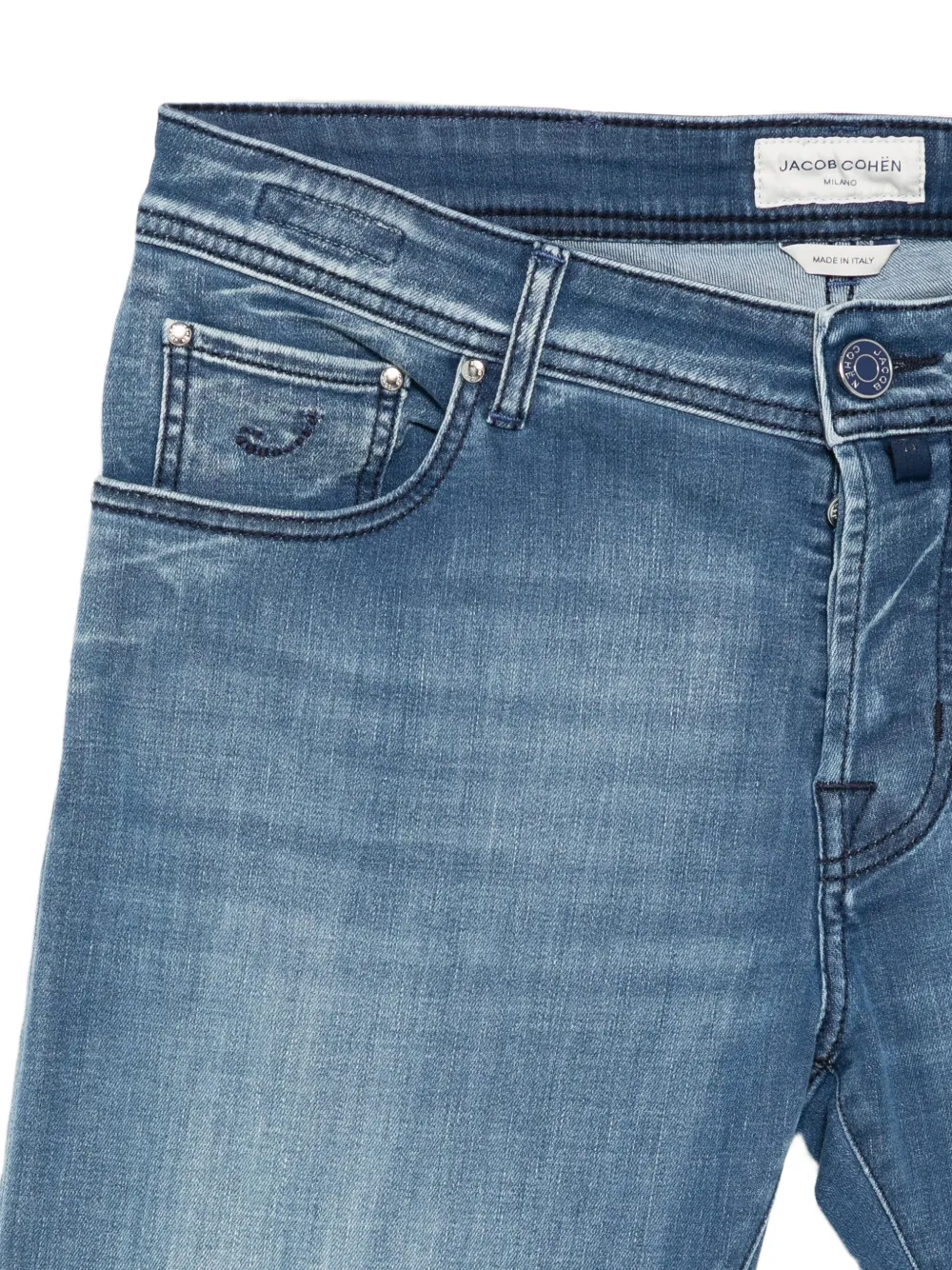 Jacob Cohën Jeans met knopen Blauw