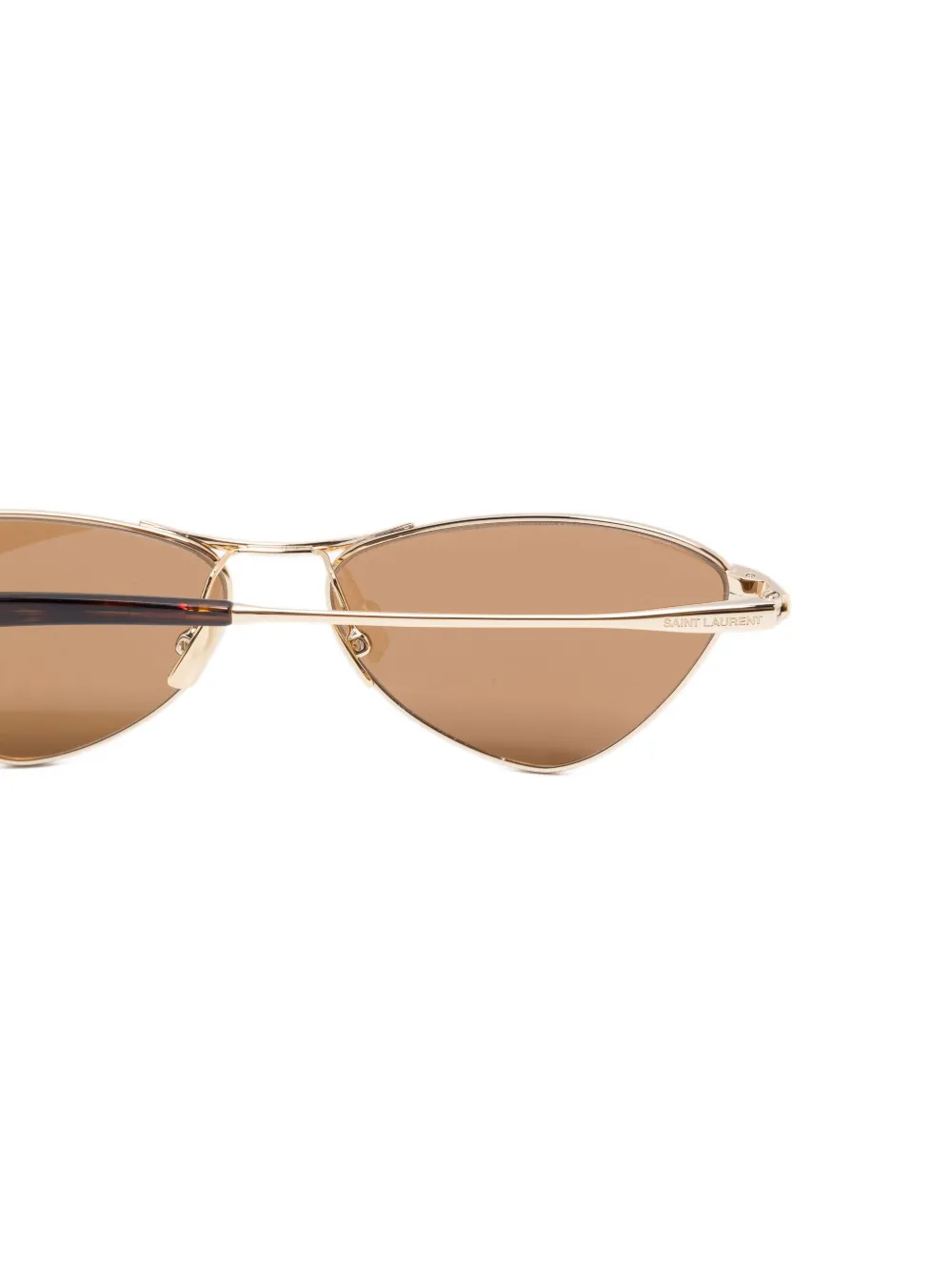 Saint Laurent Eyewear SL830 zonnebril met geometrisch montuur Goud