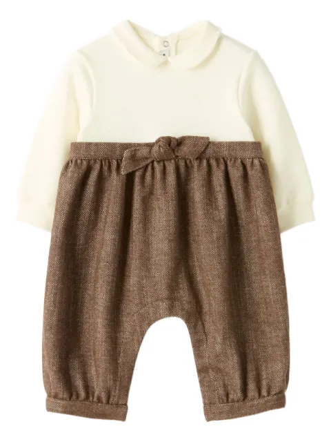 Il Gufo bow-detail romper 
