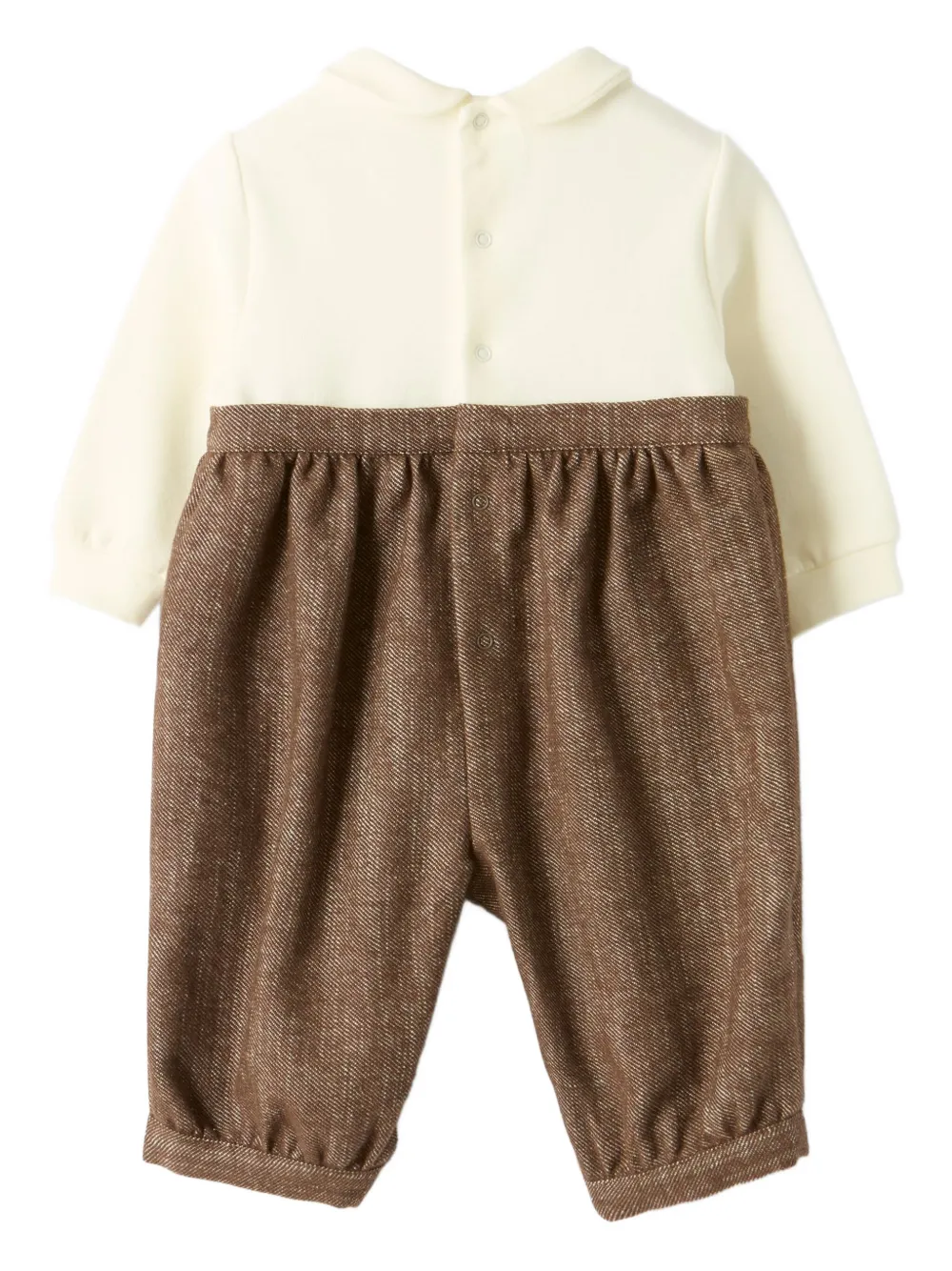 Il Gufo Romper met strikdetail - Bruin