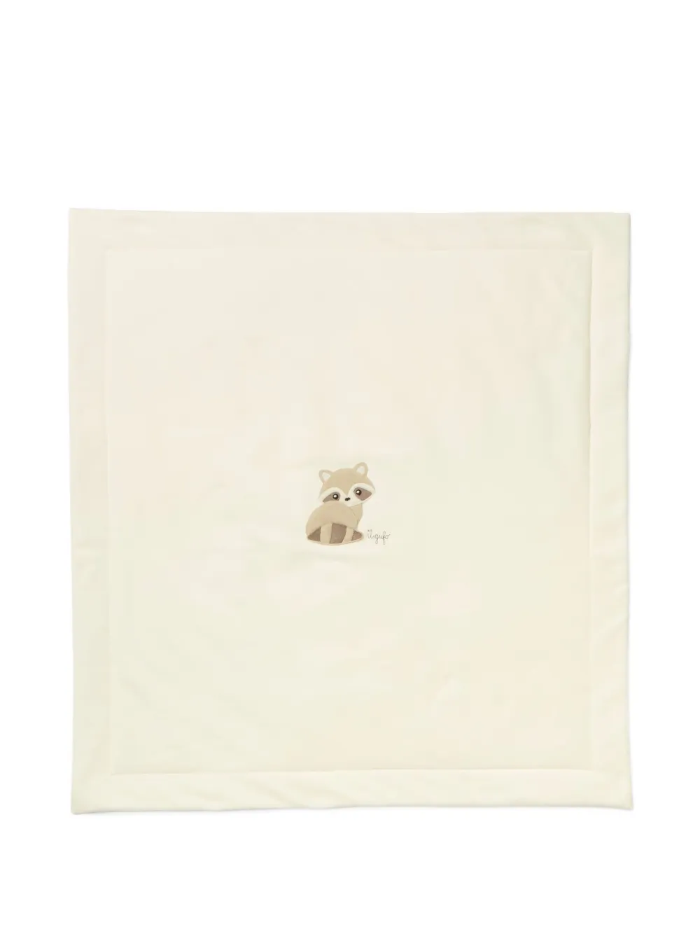Il Gufo animal-motif blanket | Neutrals | Image 1