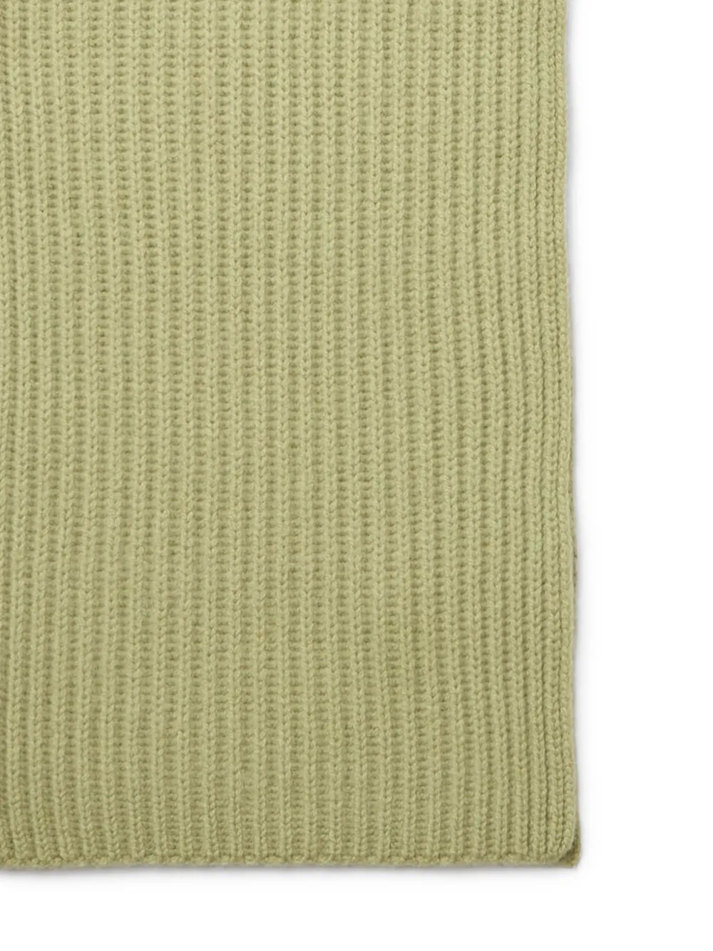 Il Gufo Ribbed Scarf In Green