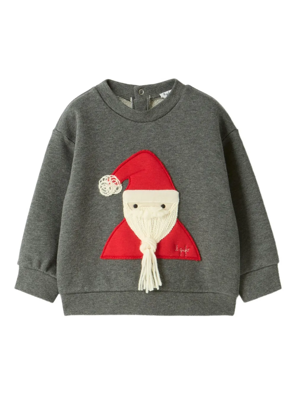 Il Gufo Santa-motif sweatshirt | Grey | Image 1