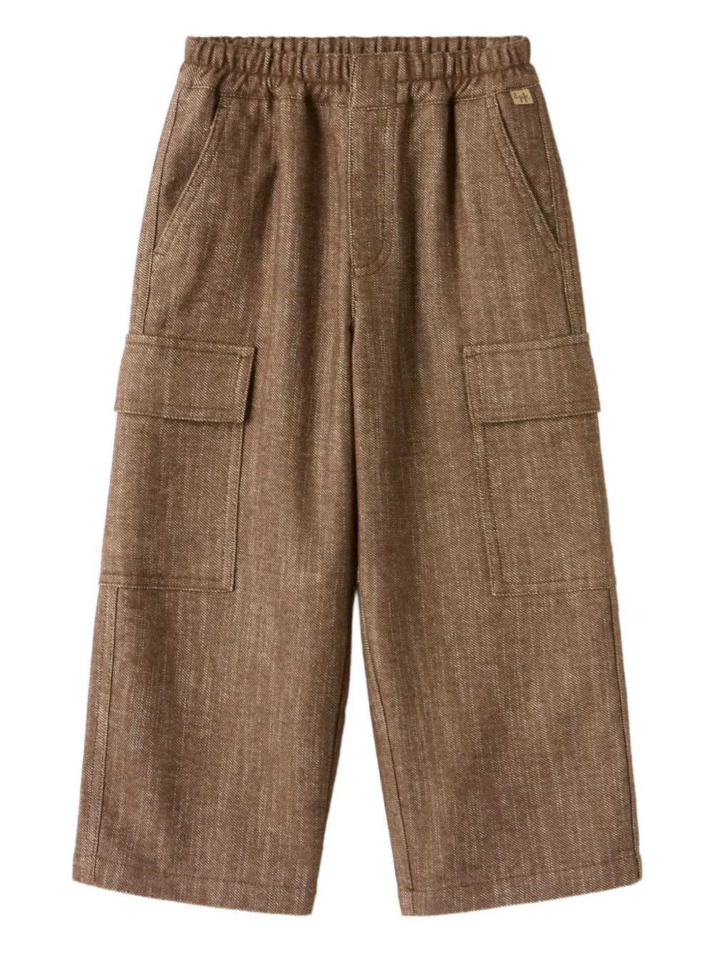 Il Gufo elasticated cargo trousers | Brown | Image 1