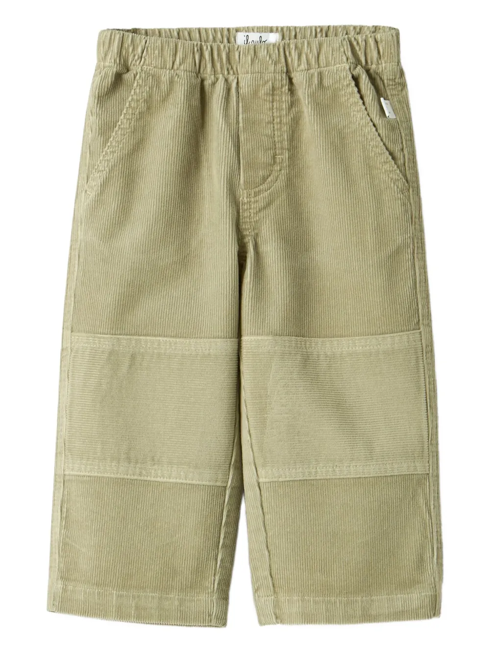 Il Gufo corduroy panelled trousers | Green | Image 1