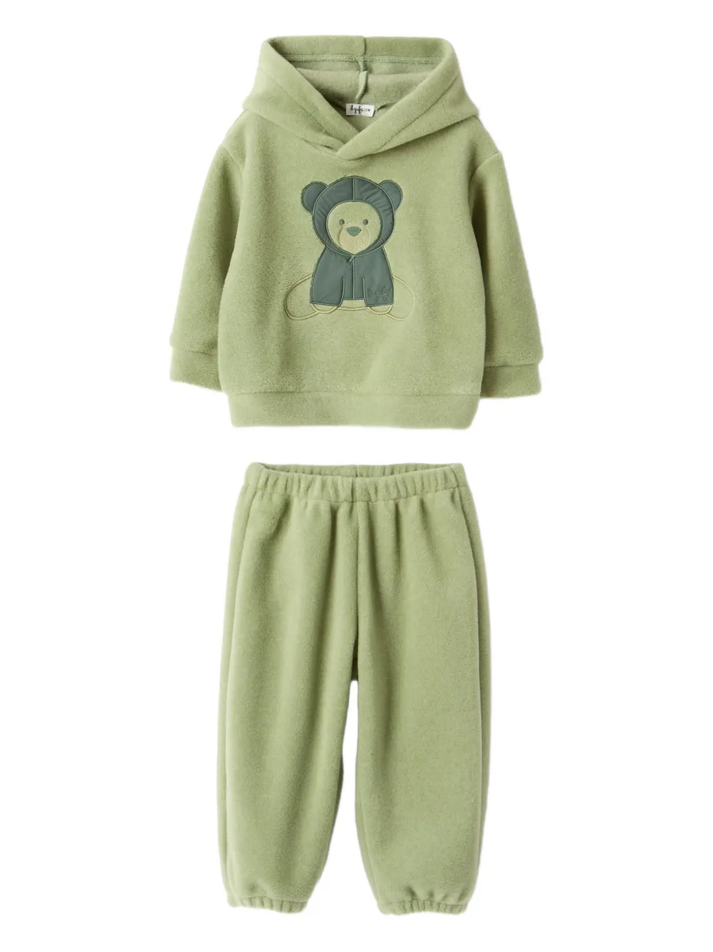 Il Gufo hooded bear tracksuit | Green | Image 1