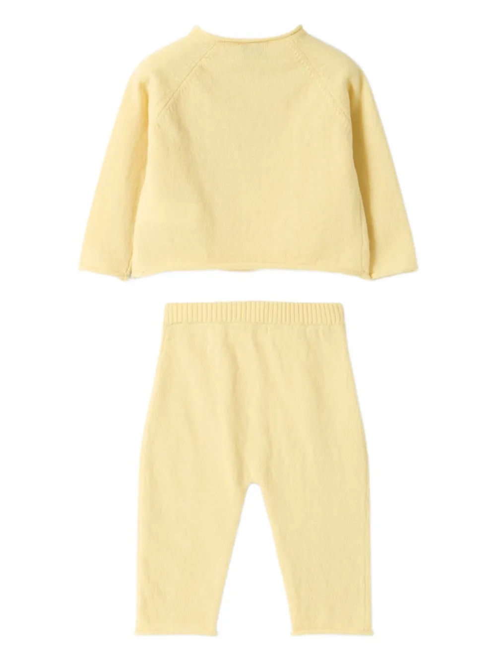 Il Gufo Embroidered Trouser Set (set Of Two) In Neutral