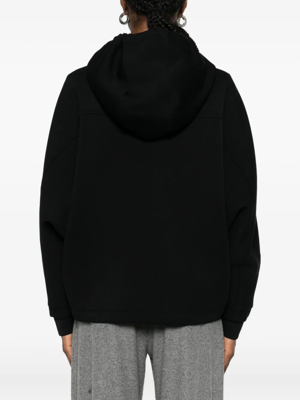 Emporio Armani Jack met capuchon en rits Zwart