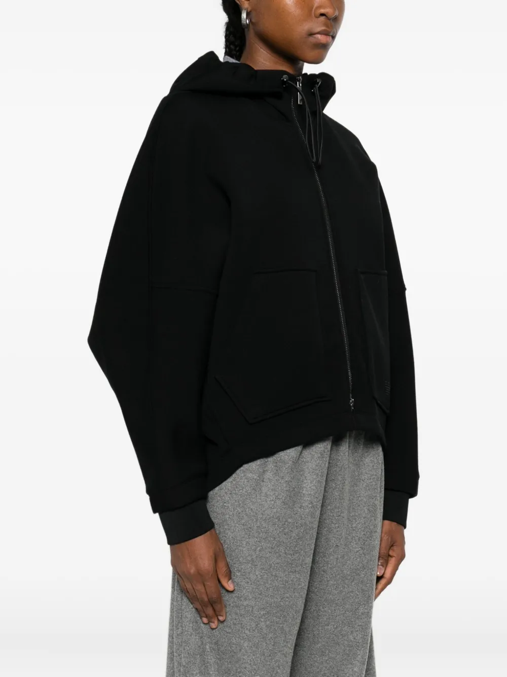 Emporio Armani Jack met capuchon en rits Zwart