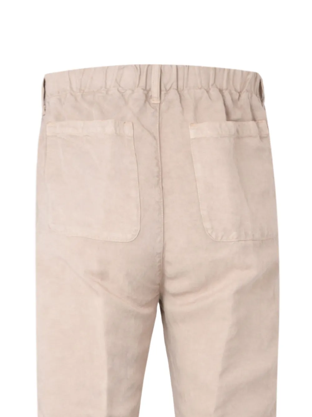 120% Lino Pleated Trousers In Metallic