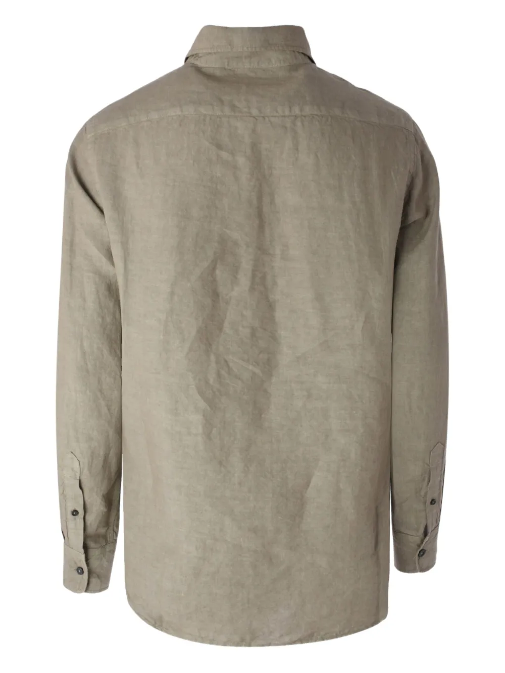 120% Lino Overhemd - Beige