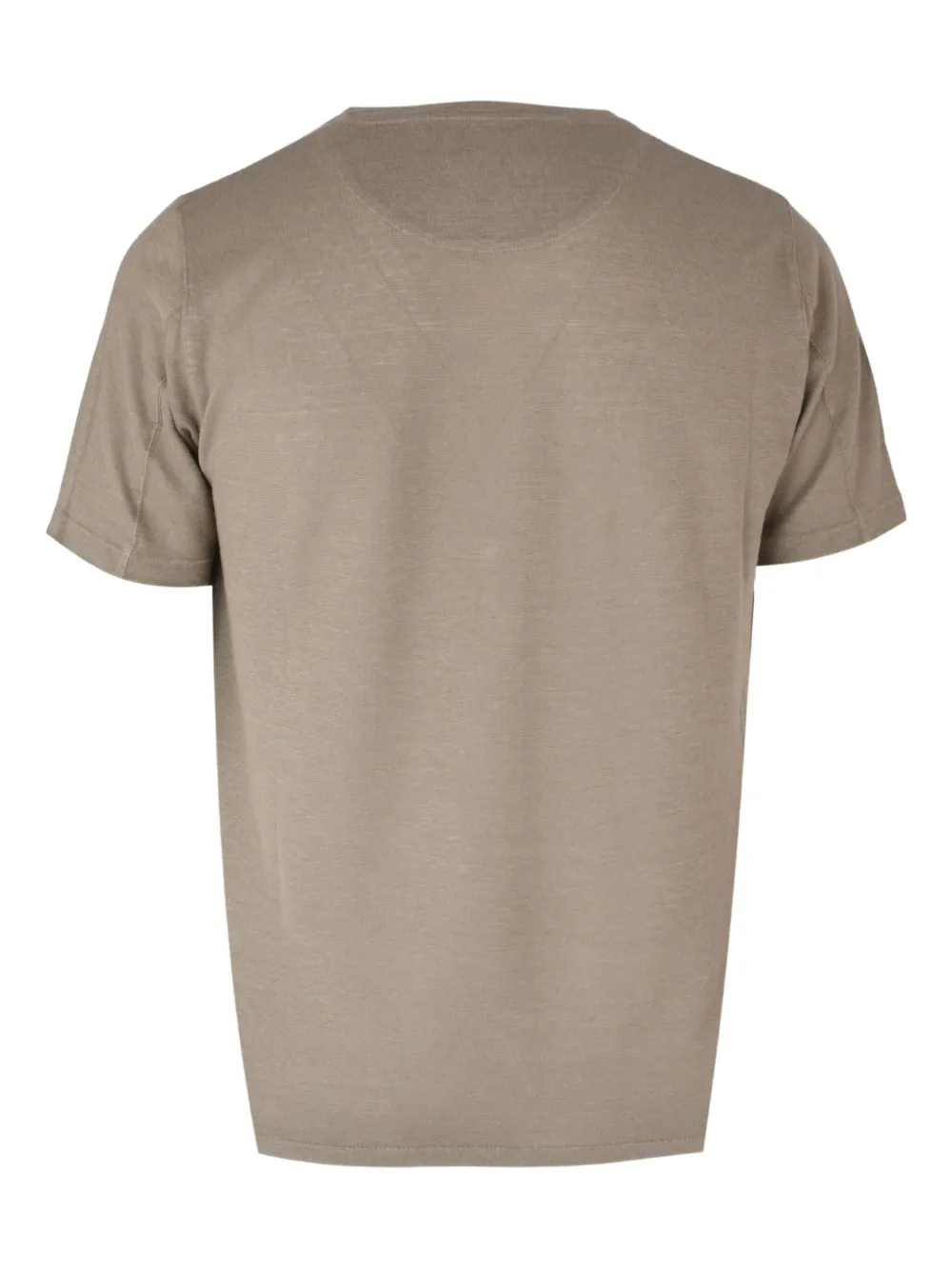 120% Lino round neck T-shirt - Beige