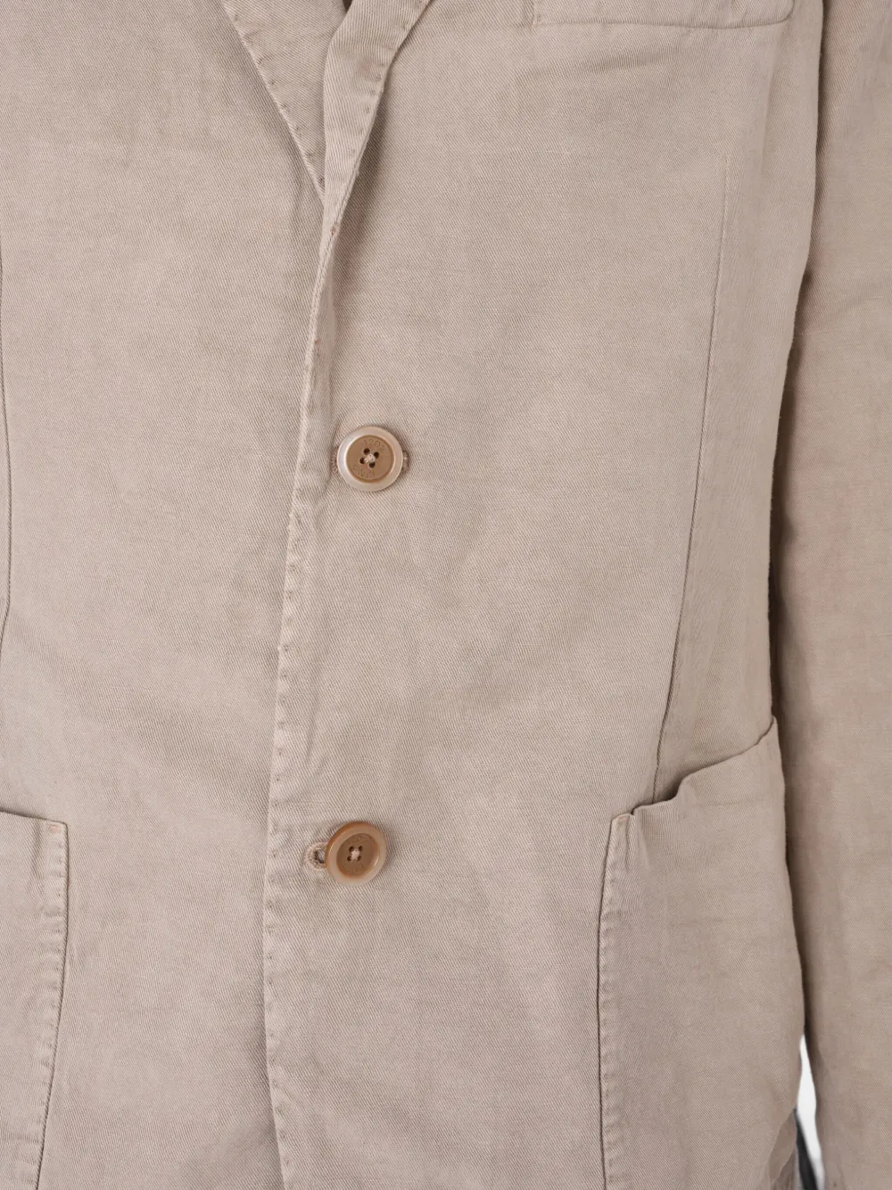 120% Lino Jack met knopen Beige