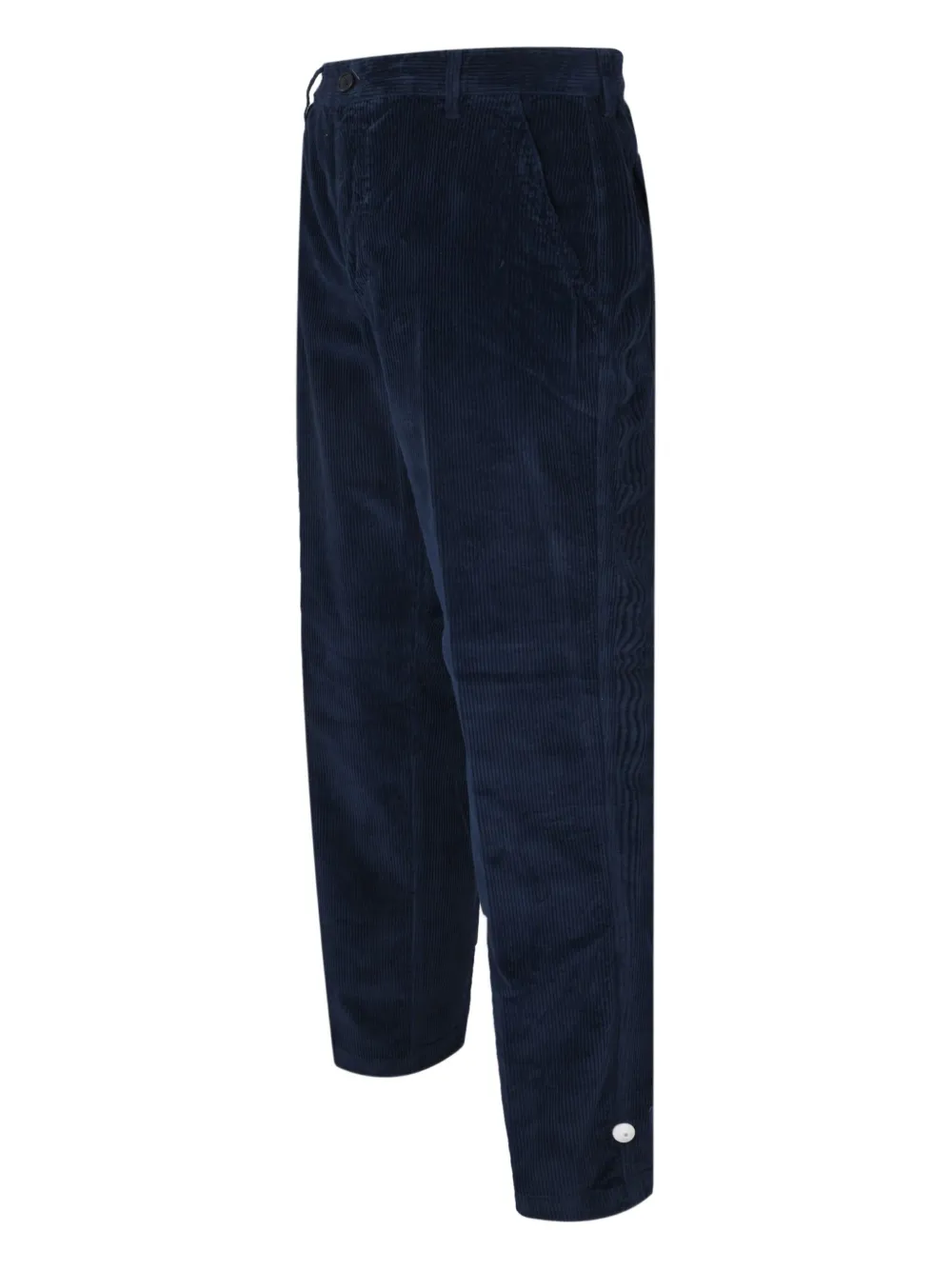 120% Lino Ribfluwelen broek met zak Blauw