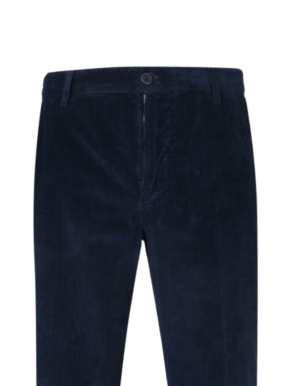 120% Lino Ribfluwelen broek met zak Blauw