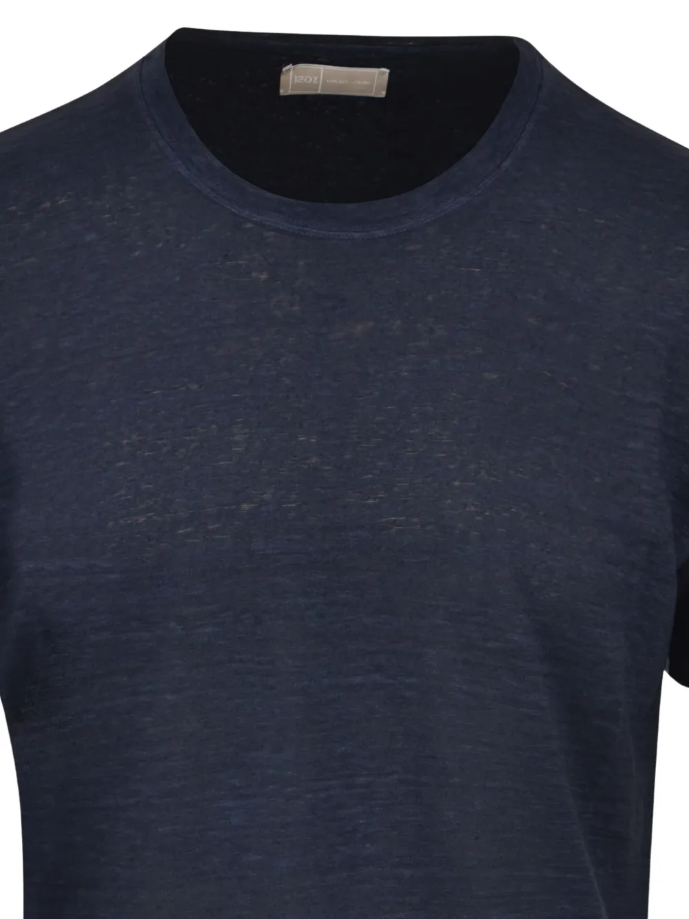 120% Lino Short-sleeve T-shirt In Blue