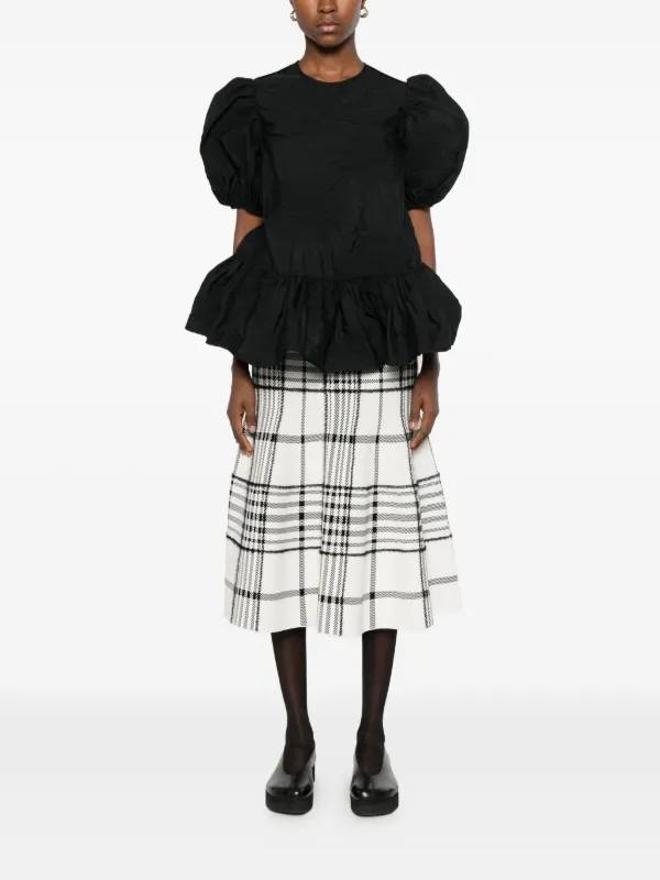 CECILIE BAHNSEN パフスリーブ トップス Cecilie Bahnsen パフスリーブ ブラウス | ブラック | FARFETCH JP