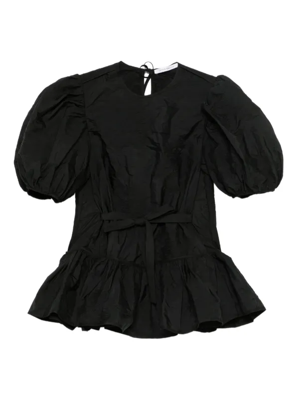 CECILIE BAHNSEN パフスリーブ トップス Cecilie Bahnsen パフスリーブ ブラウス | ブラック | FARFETCH JP