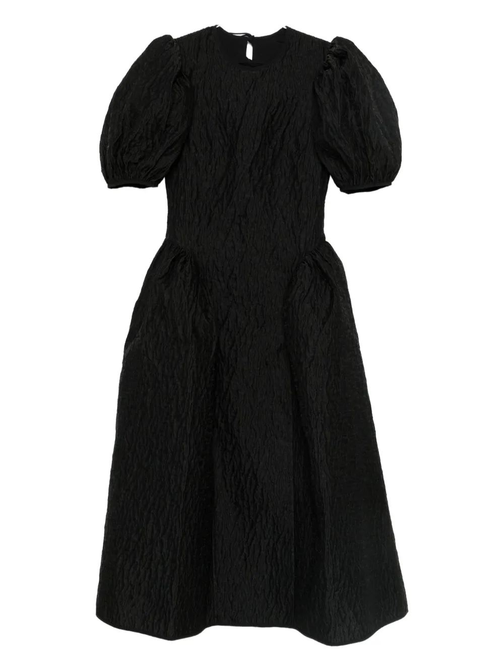 Cecilie Bahnsen robe mi-longue à manches bouffantes | noir | Image 1