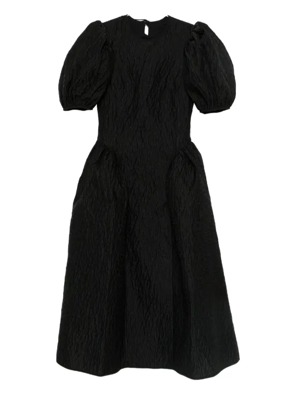 Cecilie Bahnsen パフスリーブ ドレス | ブラック | FARFETCH JP