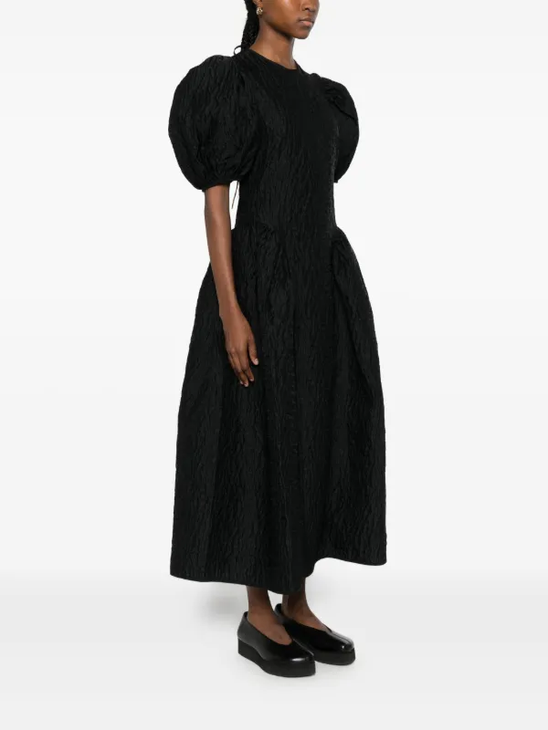 CECILIE BAHNSEN パフスリーブ　ドレス Cecilie Bahnsen パフスリーブ ドレス | ブラック | FARFETCH JP