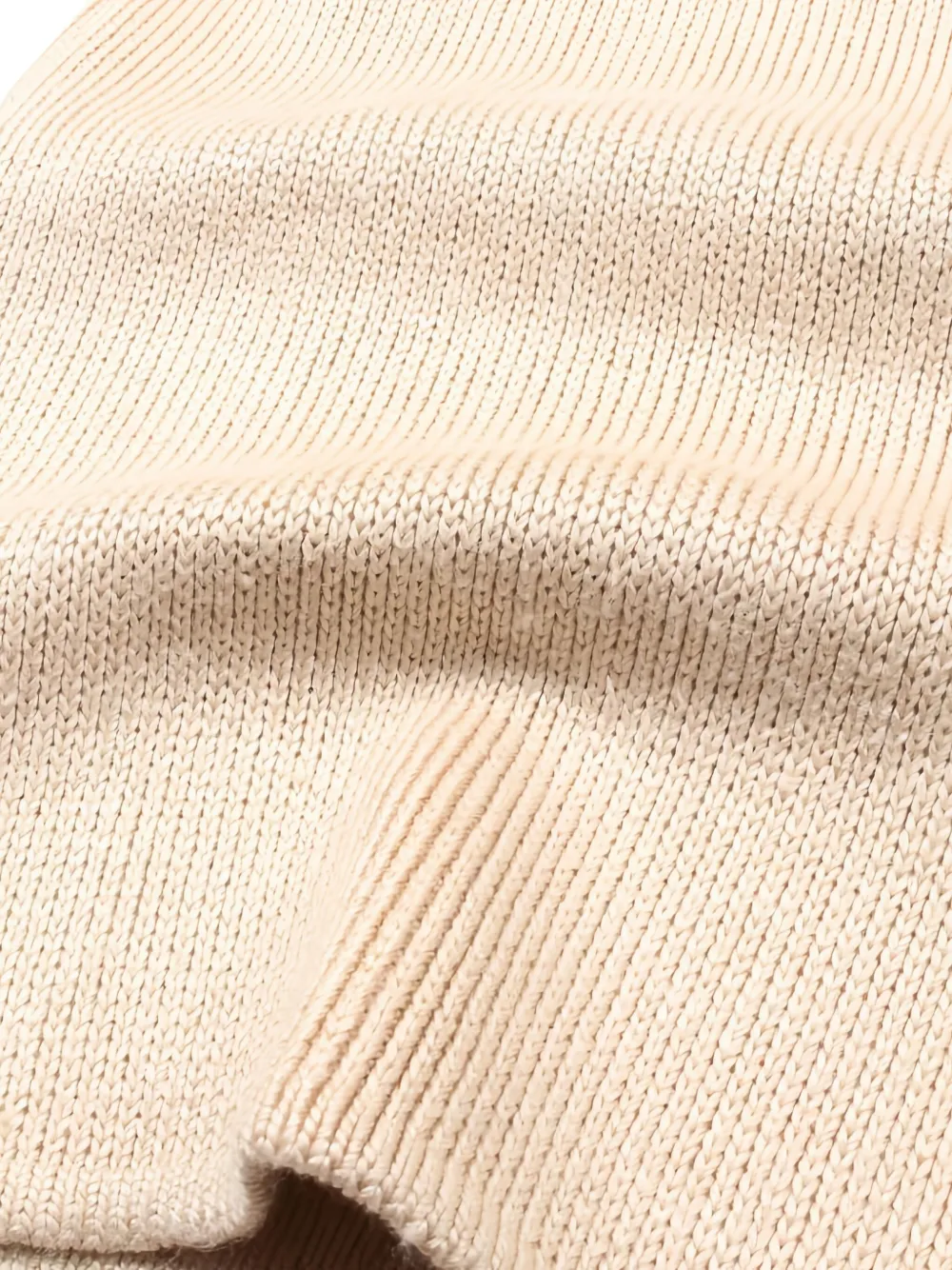 Pre-owned Hermes 2010s Leather-trim Mini Dress In Neutral