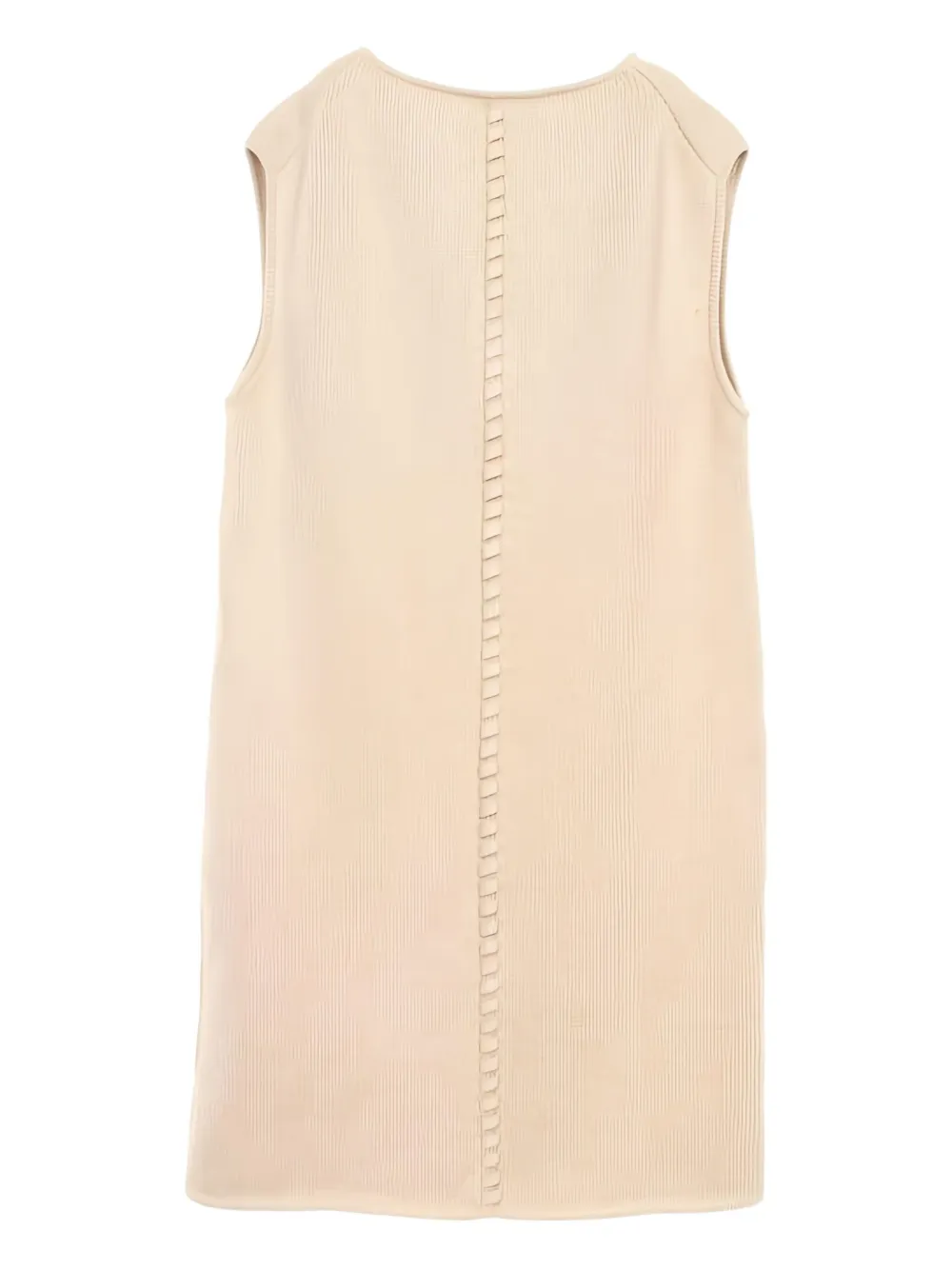 Hermès Pre-Owned 2010s mini-jurk met leren afwerking - Beige