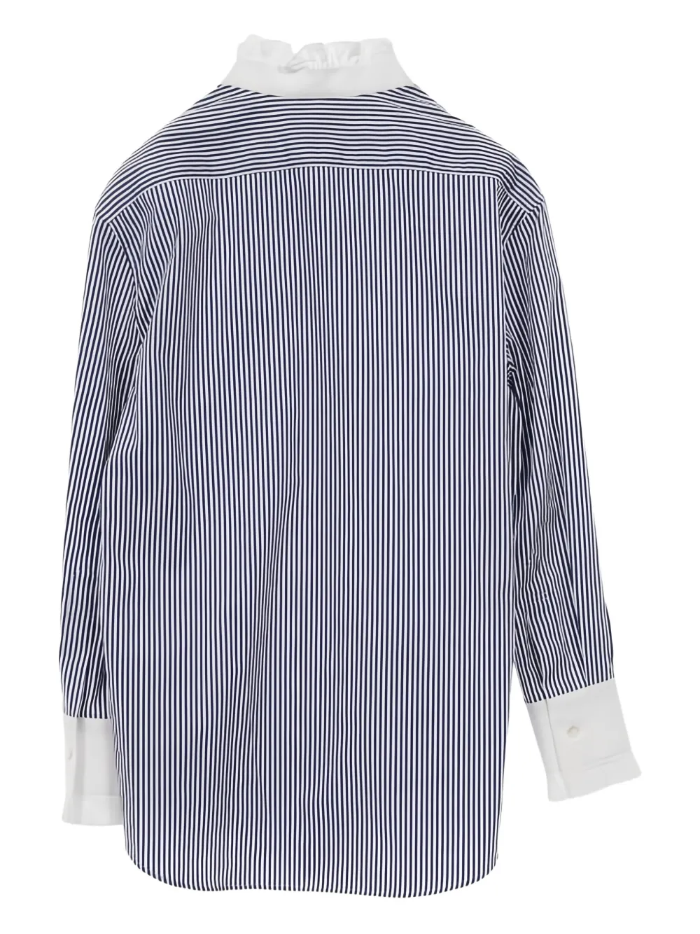 Celine Pre-Owned 2010s frill stripe shirt | Image 2
