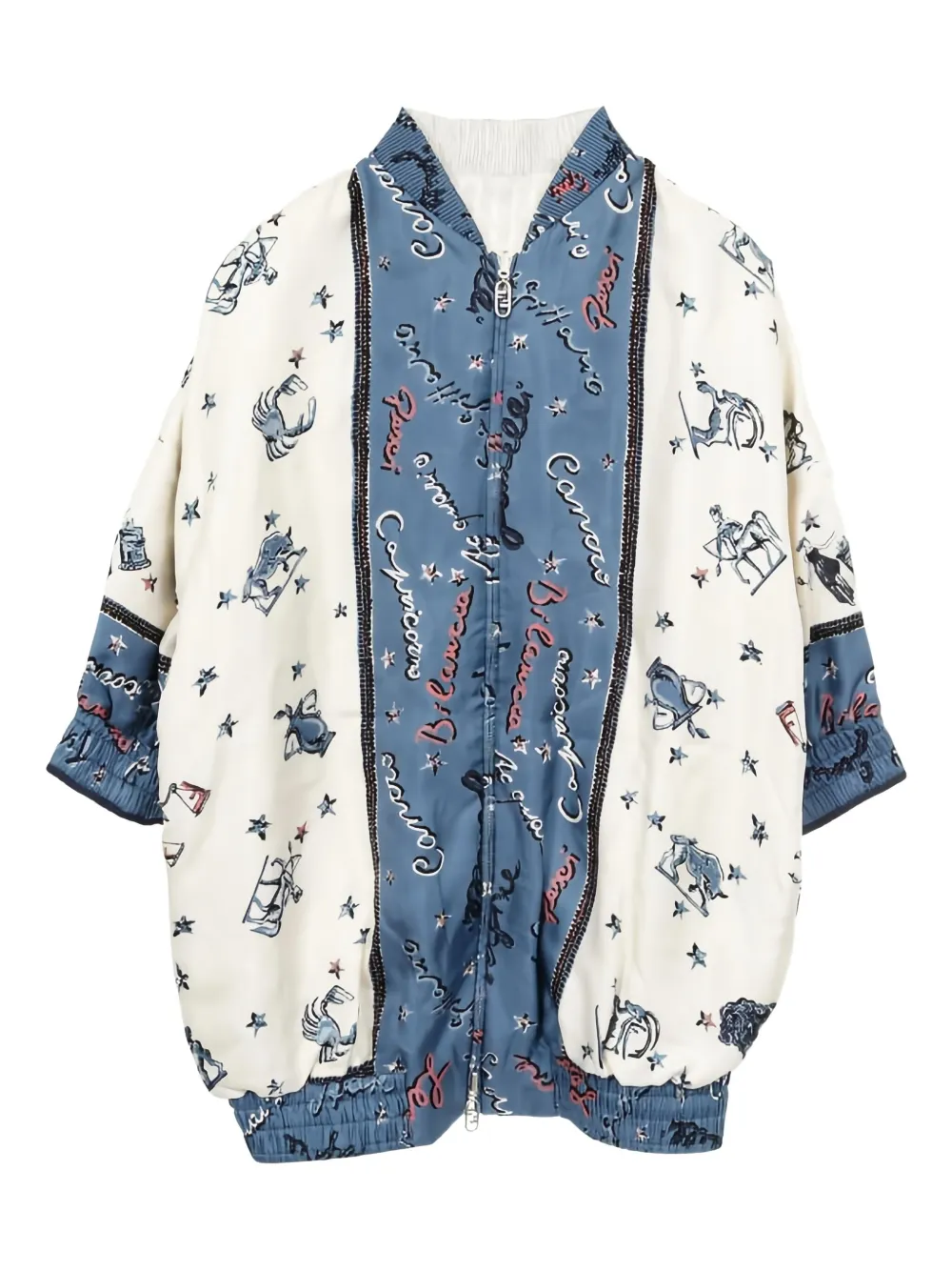 Fendi Pre-Owned 2010s astrology-motif jacket | Neutrals | Image 1