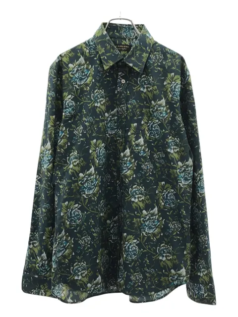 Burberry Pre-Owned 2010s long-sleeve floral shirt