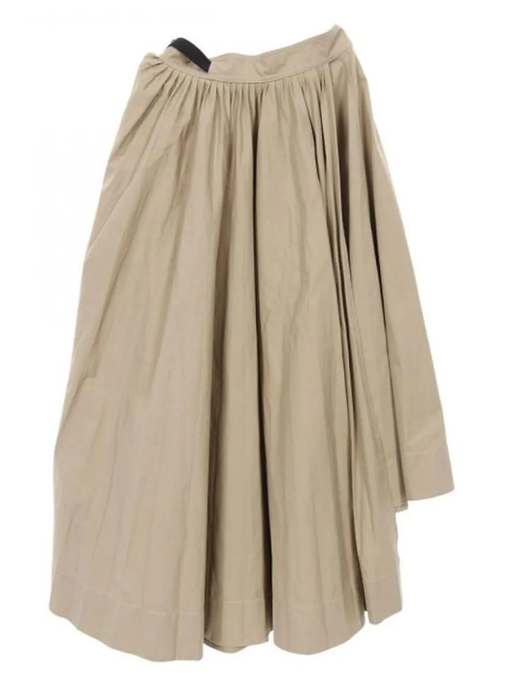 Christian Dior Pre-Owned 2000s midi-rok met wikkel-design en asymmetrische plooien - Beige