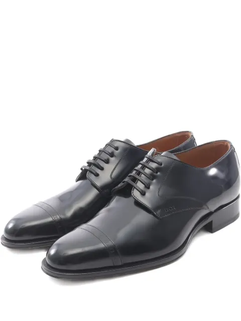 Christian Dior Pre-Owned 2010s embossed-logo leather loafers