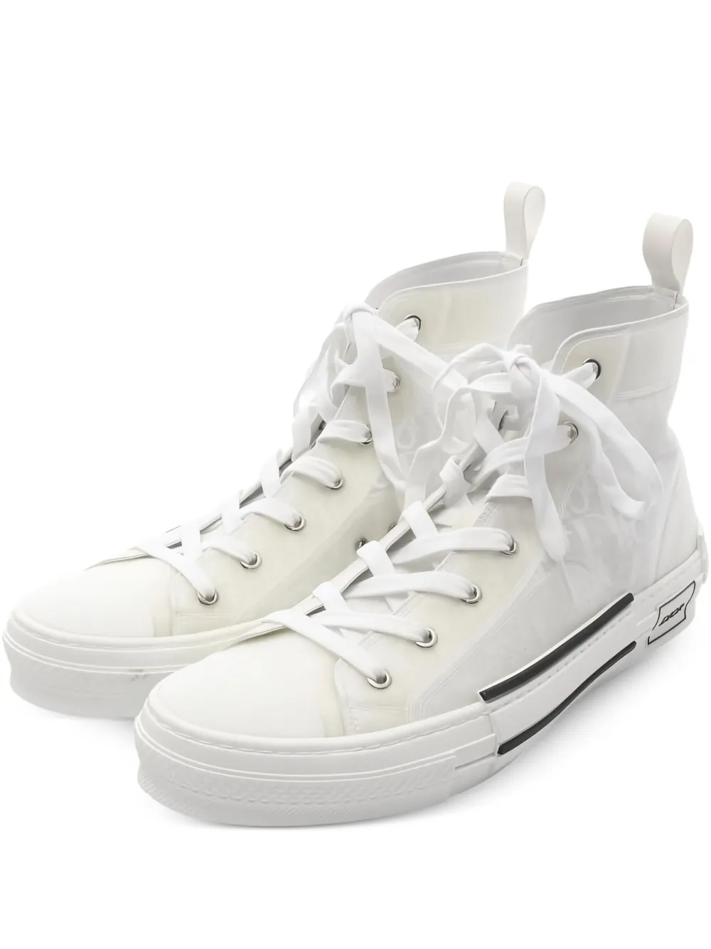 Christian Dior Pre-Owned 2010s B23 oblique high-top sneakers | White | Image 1