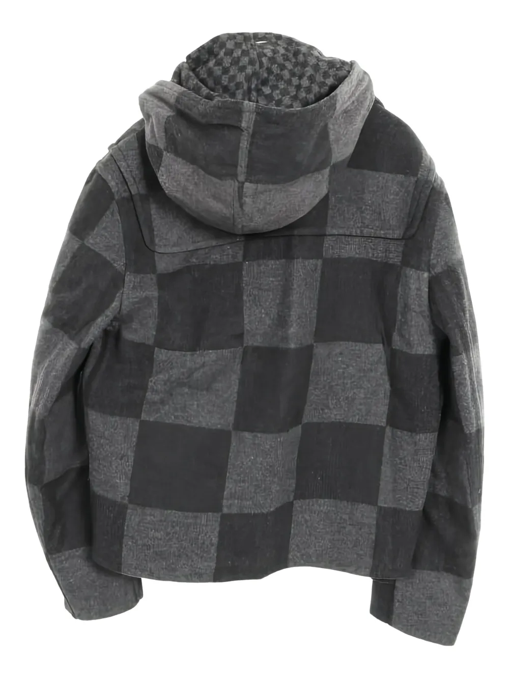 Louis Vuitton Pre-Owned x Nigo 2010s Damier hooded duffle coat | Image 2