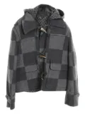 Louis Vuitton Pre-Owned x Nigo 2010s Damier hooded duffle coat - Grey