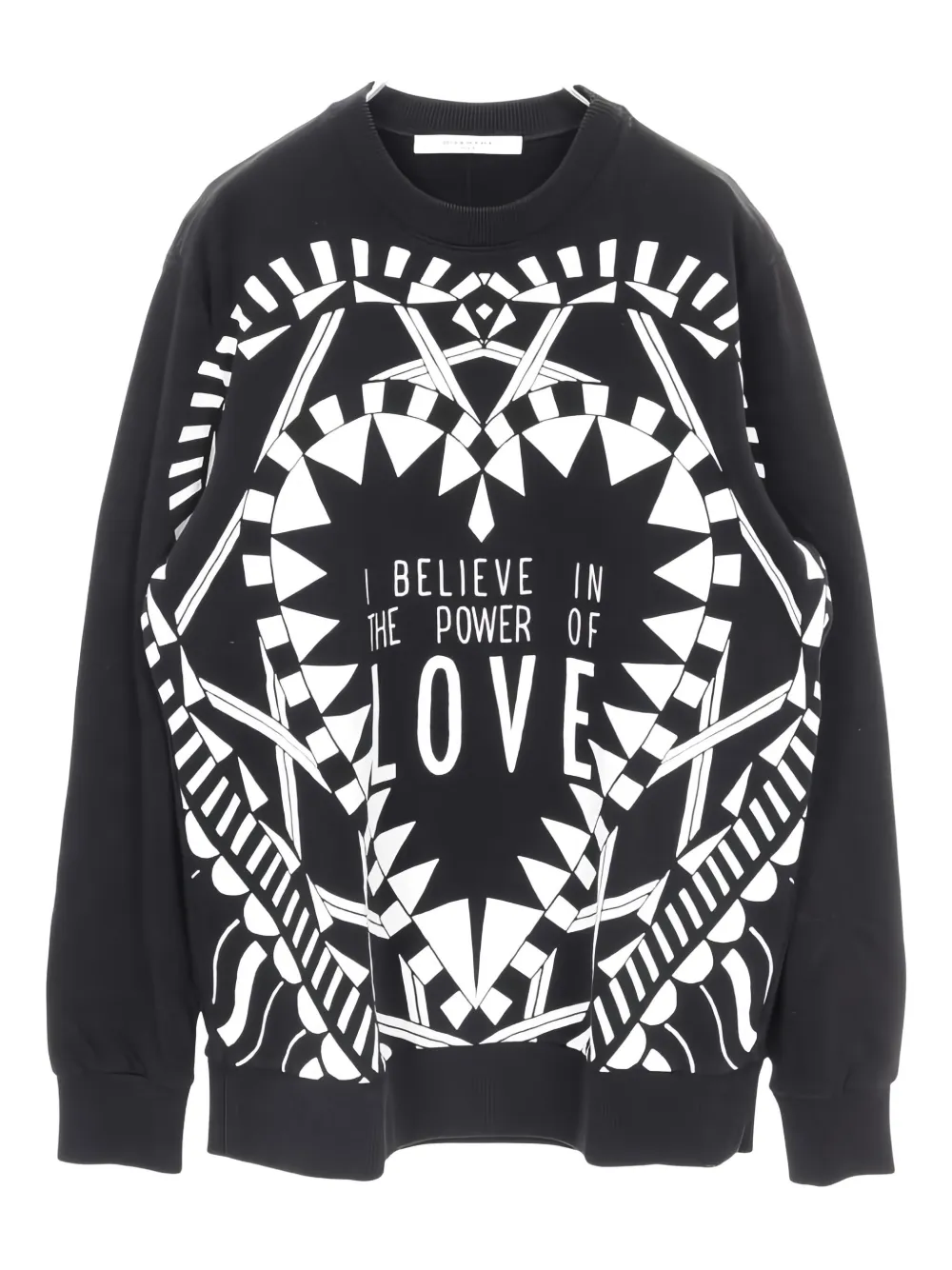 Pre-owned Givenchy 2000s Printed Crew-neck Sweatshirt In Black