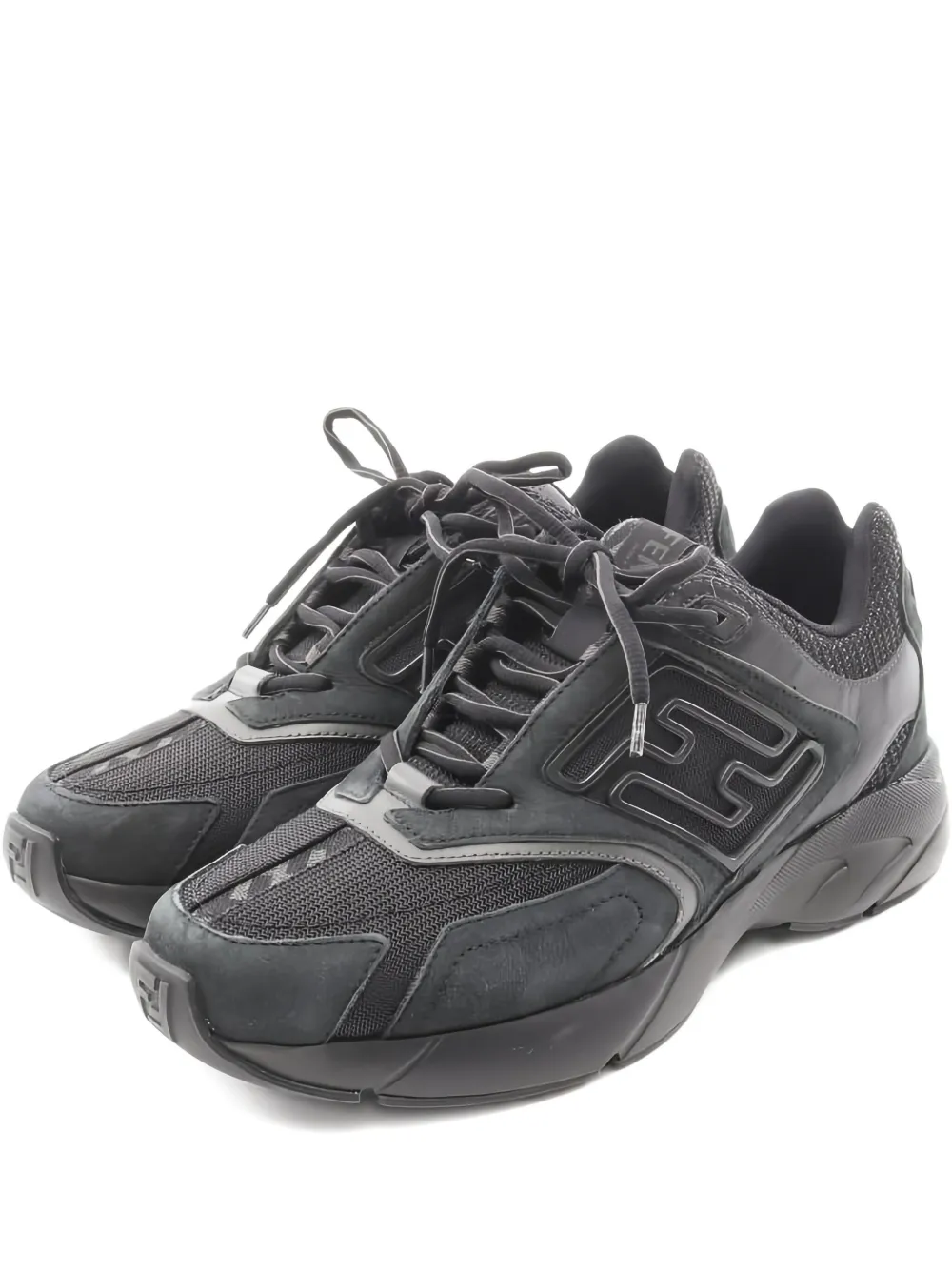 Fendi Pre-Owned 2010s Faster logo sneakers | Black | Image 1