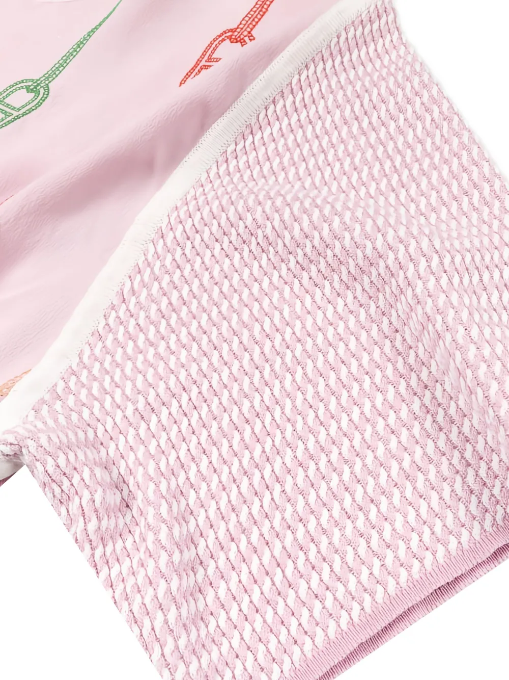 Pre-owned Hermes 2010s Chain D'ancre Colourblock Top In Pink