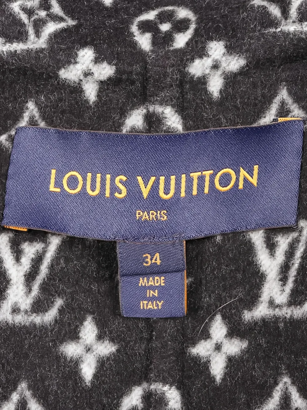 Pre-owned Louis Vuitton 2010s Hooded Monogram Coat In Black