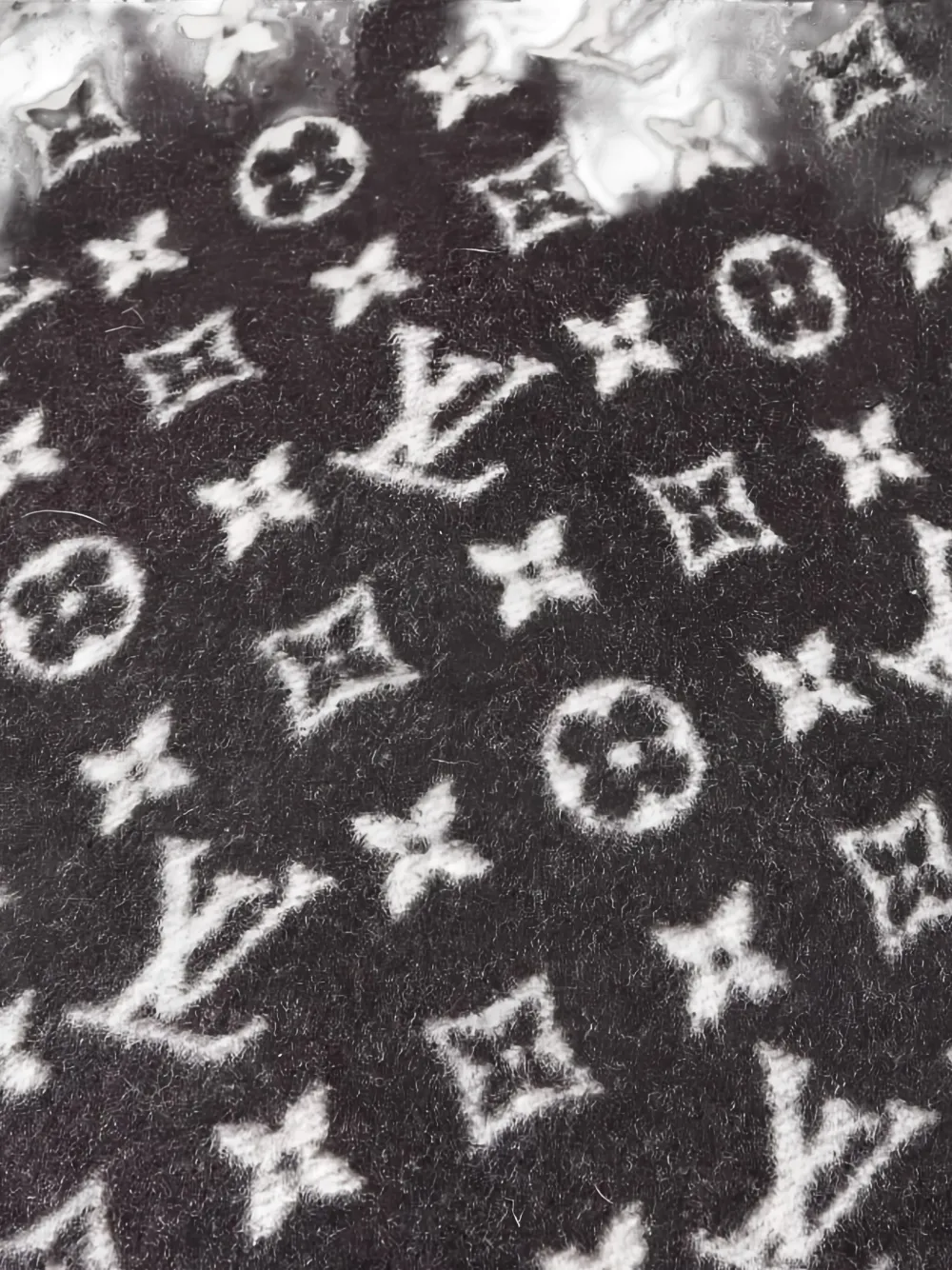 Pre-owned Louis Vuitton 2010s Hooded Monogram Coat In Black