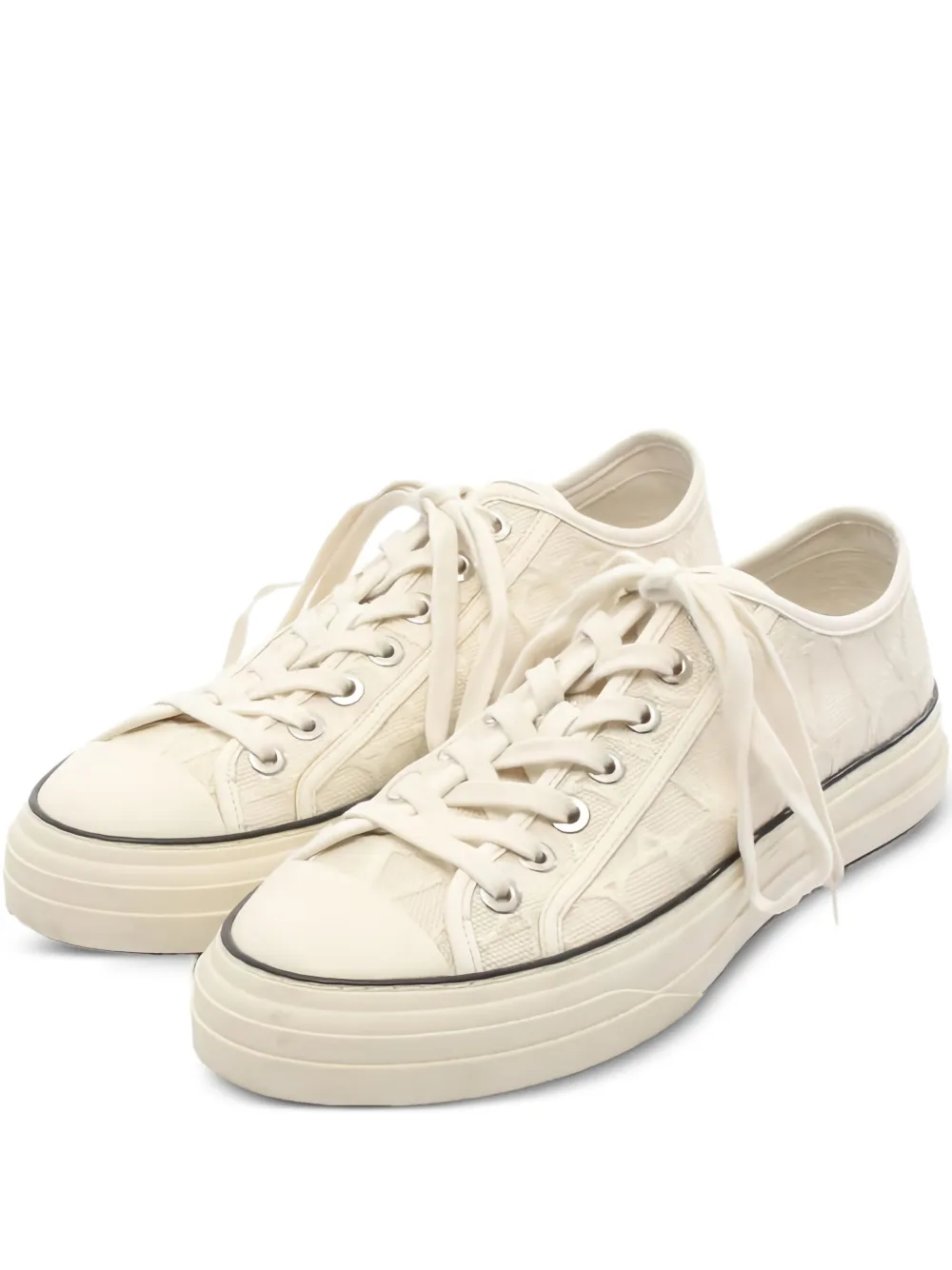 Valentino Garavani Pre-Owned 2010s Toile Iconographe sneakers | Neutrals | Image 1