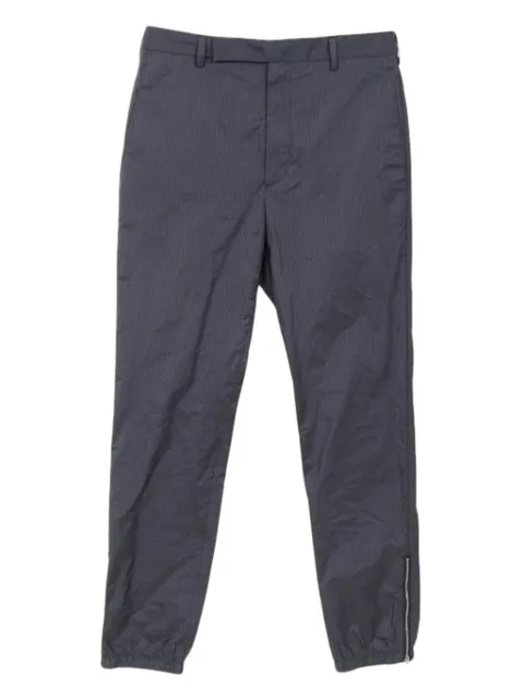 Prada Pre-Owned 2010s stripe zip trousers
