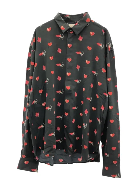 Saint Laurent Pre-Owned 2000s heart-print shirt