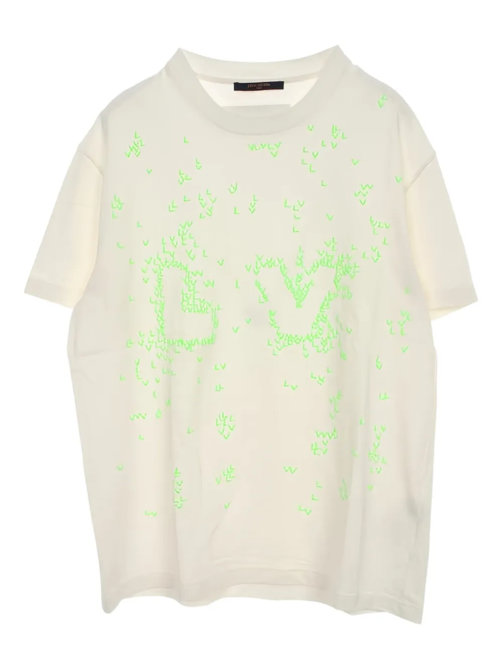 Louis Vuitton Pre-Owned 2010s Spred Embroidery inside-out T-shirt | White | Image 1