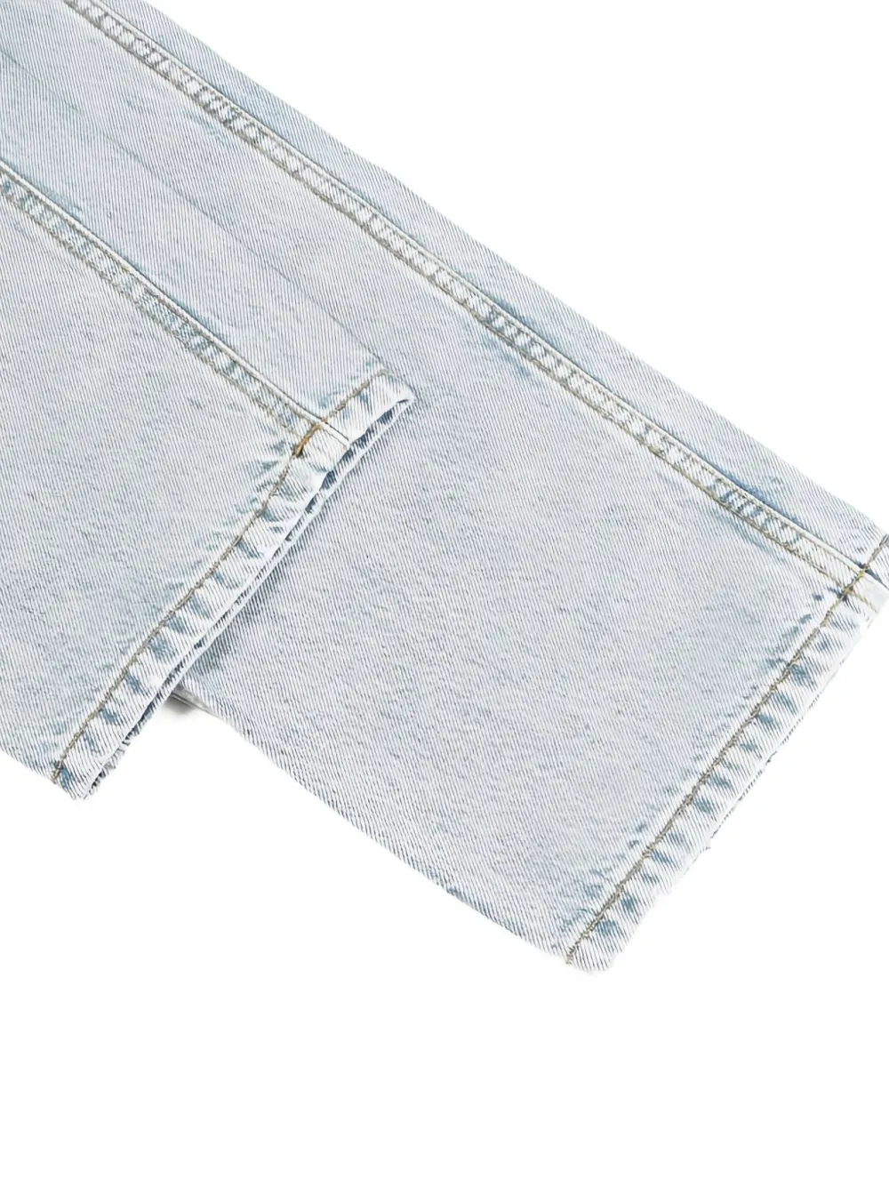 Pre-owned Gucci 2000s Logo Print Jeans In Blue